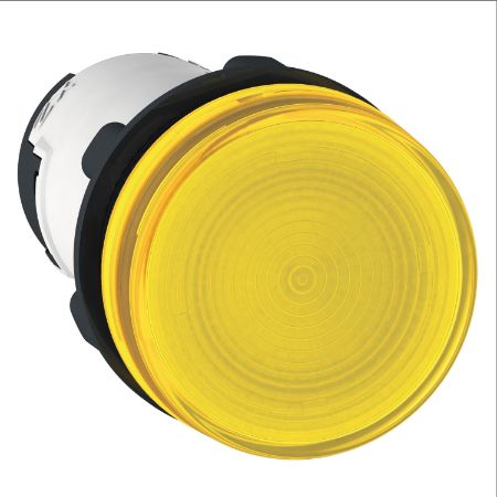 Picture of Pilot light, Harmony XB7, round yellow, 22mm, bulb BA9s, screw clamp terminals, 230V