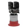 Picture of Emergency stop switching off, Harmony XB4, metal, red mushroom, 40mm, 22mm, trigger latching turn to release, 1NO+1NC