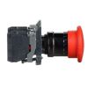 Picture of Emergency stop switching off, Harmony XB4, metal, red mushroom, 40mm, 22mm, trigger latching turn to release, 1NO+1NC