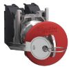 Picture of Complete emergency stop push button, Harmony XB4, Explosive atmosphere, 455 key RELEASE