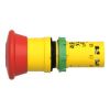 Picture of Emergency stop push button, Harmony XB7, 22mm, red mushroom 40mm, trigger latching pull to release, 1NC