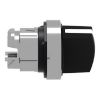 Picture of Head for selector switch, Harmony XB4, metal, black, 22mm, 2 positions, spring return from right to left