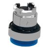 Picture of Harmony XB4, Head for illuminated push button, metal, blue projecting, 22mm, spring return, universal LED, unmarked