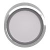 Picture of Harmony XB4, Head for illuminated push button, metal, white flush, 22mm, universal LED, spring return, plan lens