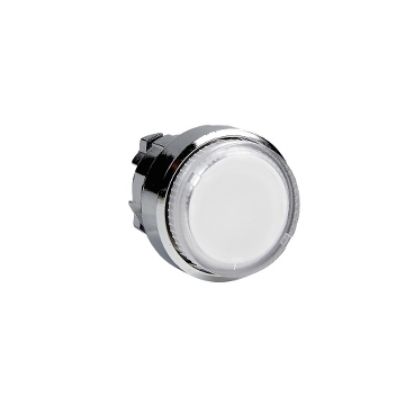 Picture of Head for illuminated push button, Harmony XB4, clear projecting pushbutton Ã˜22 mm spring return BA9s bulb