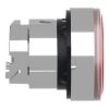Picture of Head for illuminated push button, Harmony XB4, metal, flush, red, 22mm, spring return, plain lens for BA9s bulb