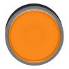 Picture of Head for illuminated push button, Harmony XB4, orange flush, 22mm, universal LED, spring return, plain, unmarked