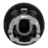 Picture of Head for illuminated push button, Harmony XB4, blue flush, 22mm, universal LED, spring return, plain, unmarked