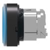 Picture of Head for illuminated push button, Harmony XB4, blue flush, 22mm, universal LED, spring return, plain, unmarked