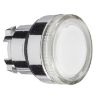 Picture of Head for illuminated push button, Harmony XB4, metal, flush, clear, 22mm, spring return, plain lens for BA9s bulb