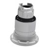 Picture of Harmony XB4, Head for illuminated push button, metal, white mushroom 40mm, 22mm, universal LED, spring return