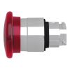 Picture of Harmony XB4, Head for illuminated push button, metal, red mushroom 40mm, 22mm, universal LED, spring return