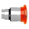 Picture of Harmony XB4, Head for illuminated push button, metal, orange mushroom 40mm, 22mm, universal LED, spring return, unmarked