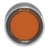 Picture of Head for illuminated push button, Harmony XB4, metal, orange flush, 22mm, universal LED, spring return, clear boot