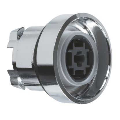 Picture of Head for non illuminated push button, Harmony XB4, metal, 22mm, spring return, without cap