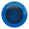 Picture of Head for illuminated push button, Harmony XB4, metal, blue mushroom 40mm, 22mm, universal LED, latching push pull