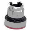 Picture of Head for illuminated push button, Harmony XB4, metal, red flush, 22mm, universal LED, spring return, for insertion legend