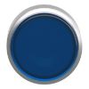 Picture of Head for illuminated push button, Harmony XB4, metal, blue flush, 22mm, universal LED, for insertion legend