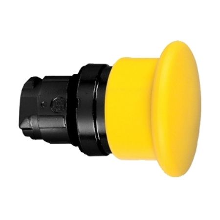 Picture of Head for non illuminated push button, Harmony XB4, yellow Ø 40 mushroom pushbutton Ø22 mm spring return