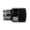 Picture of Harmony XB4, Selector switch head, metal, black, 22mm, 2 positions, stay put