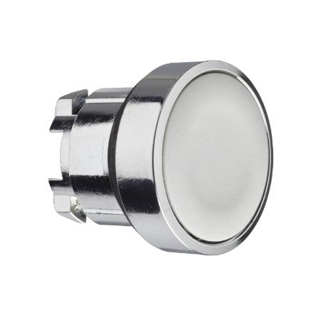 Picture of Head for non illuminated push button, Harmony XB4, grey flush push button 22mm spring return unmarked