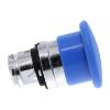 Picture of Harmony XB4, Head for non illuminated pushbutton, mushroom 40mm, metal, blue, 22mm, spring return