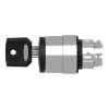 Picture of Head for key selector switch, Harmony XB4, metal, black, 22mm, key 455, 3 positions, spring right to center