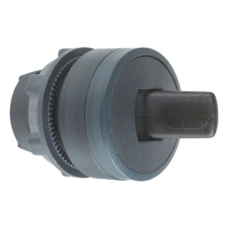 Picture of Toggle switch head, Harmony XB5, plastic, black, 22mm, 2 positions, stay put