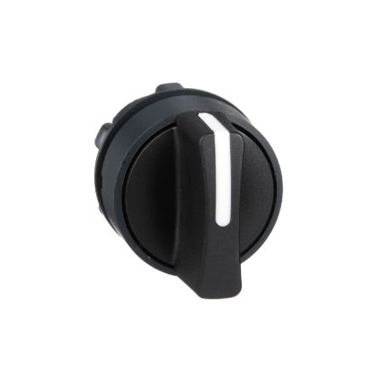 Picture of Harmony XB5, Selector switch head, plastic, black, 22mm, 3 positions, stay put