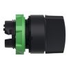 Picture of Harmony XB5, Selector switch head, plastic, black, 22mm, 3 positions, spring return to center