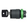 Picture of Head for key switch selector, Harmony XB5, plastic, black, 22mm, key 455, 3 positions, stay put