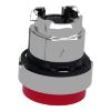 Picture of Head for illuminated push button, Harmony XB4, metal, red projecting, 22mm, push push, universal LED, unmarked