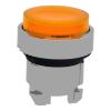 Picture of Head for illuminated push button, Harmony XB4, metal, orange projecting, 22mm, push push, universal LED, unmarked