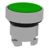Picture of Head for non illuminated push button, Harmony XB4, metal, green, flush, 22mm, push push, unmarked