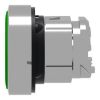 Picture of Head for non illuminated push button, Harmony XB4, metal, green, flush, 22mm, push push, unmarked