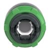 Picture of Head for illuminated push button, Harmony XB5, dark grey plastic, white flush, 22mm, universal LED, push push, unmarked