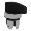 Picture of Head for selector switch, Harmony XB4, metal, black, 22mm, long handle, 2 positions, stay put
