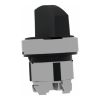 Picture of Head for selector switch, Harmony XB4, metal, black, 22mm, long handle, 3 positions, spring return left to center