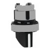 Picture of Head for selector switch, Harmony XB4, metal, black, 22mm, long handle, 3 positions, spring return left to center