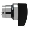 Picture of Head for selector switch, Harmony XB4, metal, black, 22mm, long handle, 3 positions, spring return left to center