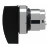 Picture of Head for selector switch, Harmony XB4, metal, black, 22mm, long handle, 3 positions, spring return left to center