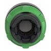 Picture of Head for illuminated push button, Harmony XB5, round green projecting, 22mm, universal LED, push to release, unmarked
