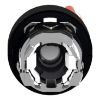 Picture of Head for illuminated selector switch, Harmony XB4, universal LED,  black metal, orange handle, 22mm, 2 positions, stay put