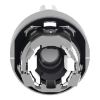 Picture of Head for illuminated selector switch, Harmony XB4, chromium metal, white handle, 22mm, universal LED, 3 positions