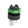 Picture of Head for illuminated selector switch, Harmony XB5, dark grey plastic, white handle, 22mm, universal LED, 2 positions