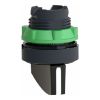 Picture of Head for selector switch, Harmony XB5, plastic, black, 22mm, long handle, 2 positions, stay put