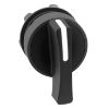 Picture of Head for selector switch, Harmony XB5, plastic, black, 22mm, long handle, 3 positions, stay put