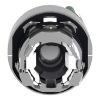 Picture of Head for illuminated selector switch, Harmony XB4, metal, white handle, 22mm, universal LED, 2 positions, spring return