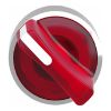 Picture of Head for illuminated selector switch, Harmony XB4, universal LED,  red handle, 22mm, 2 positions, spring return