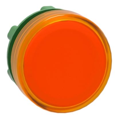 Picture of Harmony XB5, Head for Pilot light, plastic, orange, 22mm, universal LED, plain lens